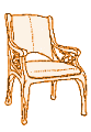 Art Nouveau armchair