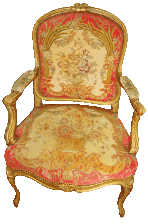 Louis XVth arm chair to the castle of Maintenon