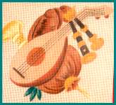 Tapisserie et Musique sur coussins mélodique