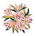 Tapisserie aux point d'un ravissant bouquet de Tulipes